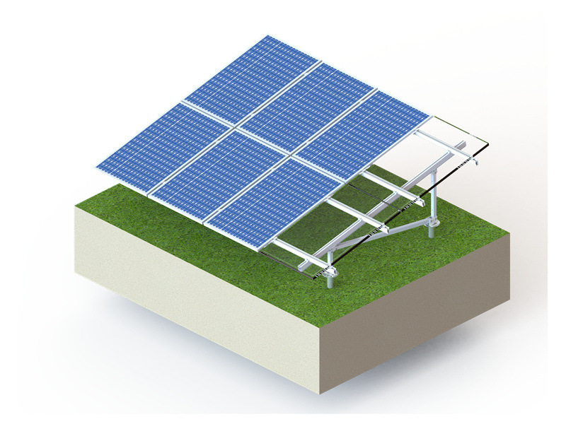 Sistema de montaje en tierra solar de aluminio fotovoltaico